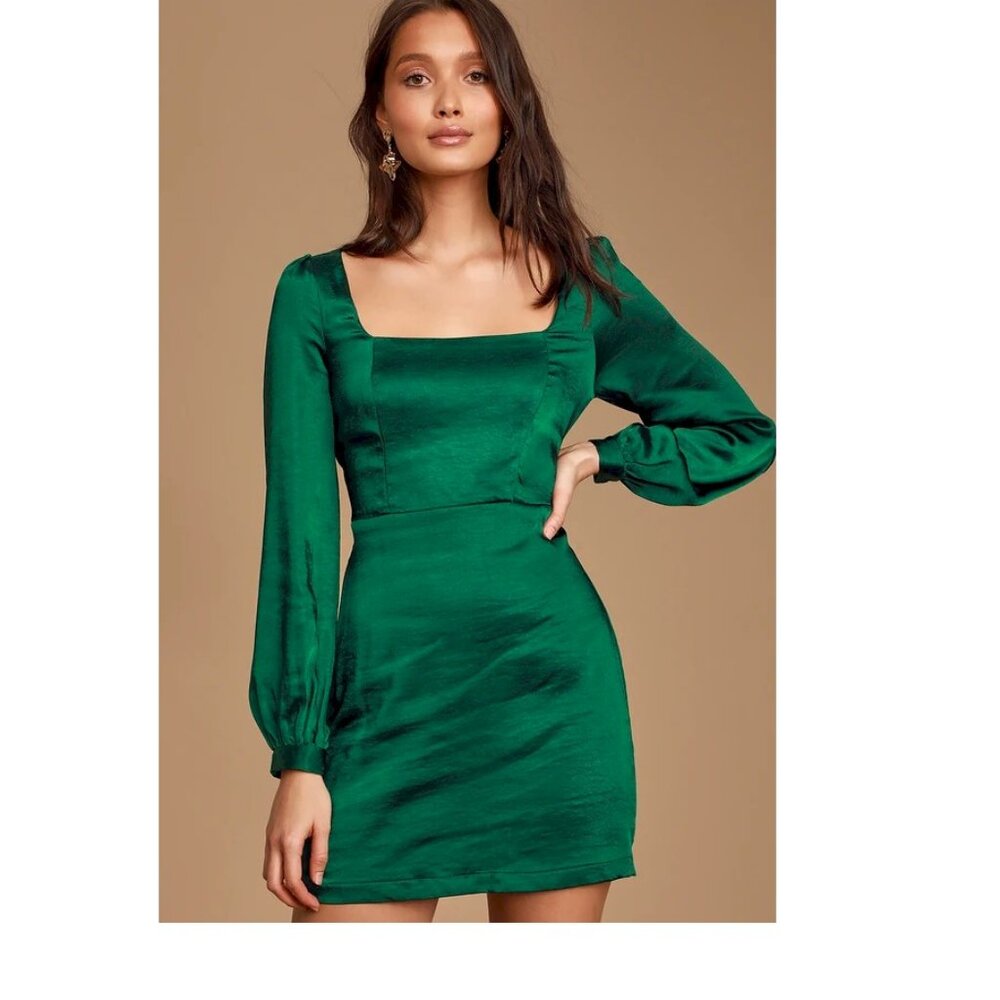 Lulu's Green Mini Dress